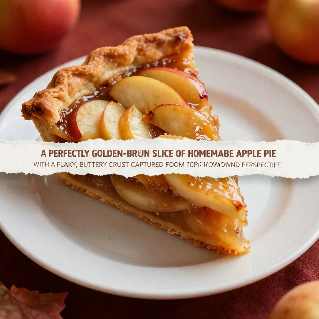 A freshly baked apple pie cooling on a wooden table